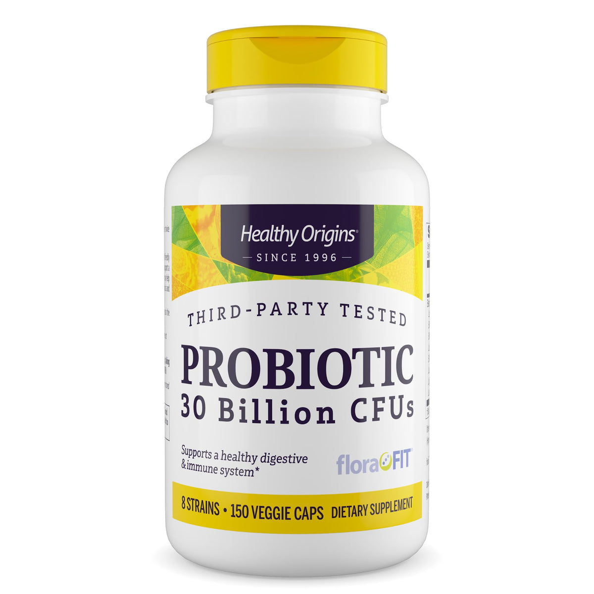 Healthy Origins Probiotic 30 Billion CFU's (Shelf Stable, Non-GMO, Gluten Free, Digestive Health, Gut Health, Immune Support), 150 Veggie Caps - Maple Wellness Supplements