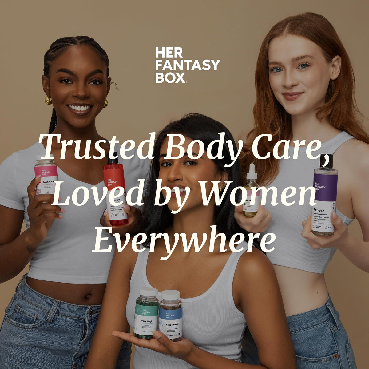 Her Fantasy Box | Healthy Box | Vaginal Probiotics for Women – Prebiotics + Advanced Lactobacillus Blend – Hormonal Balance, PMS Relief – Feminine Health Support with Cranberry & D-Mannose - Maple Wellness Supplements