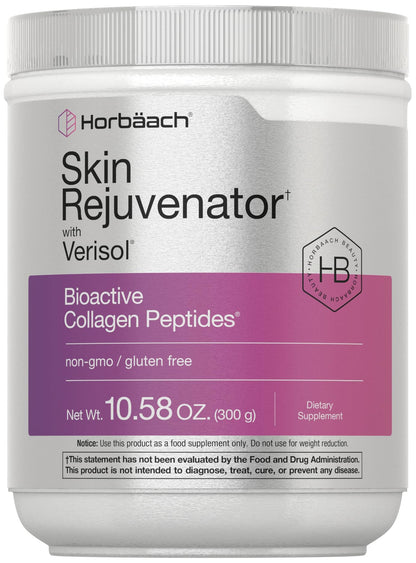 Horbäach Skin Rejuvenator with Verisol 10.58 oz | Bioactive Collagen Peptide Powder | Types I and III | Non GMO, Gluten Free Supplement - Maple Wellness Supplements