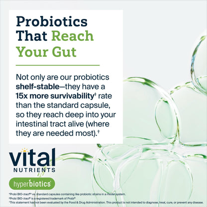 Hyperbiotics Vital Nutrients Pro-15 Prebiotics and Probiotics for Women and Men | 15 Science Backed Strains | Supports Occasional Constipation, Diarrhea, Gas & Bloating | 60 Vegan Time Release Pearls - Maple Wellness Supplements