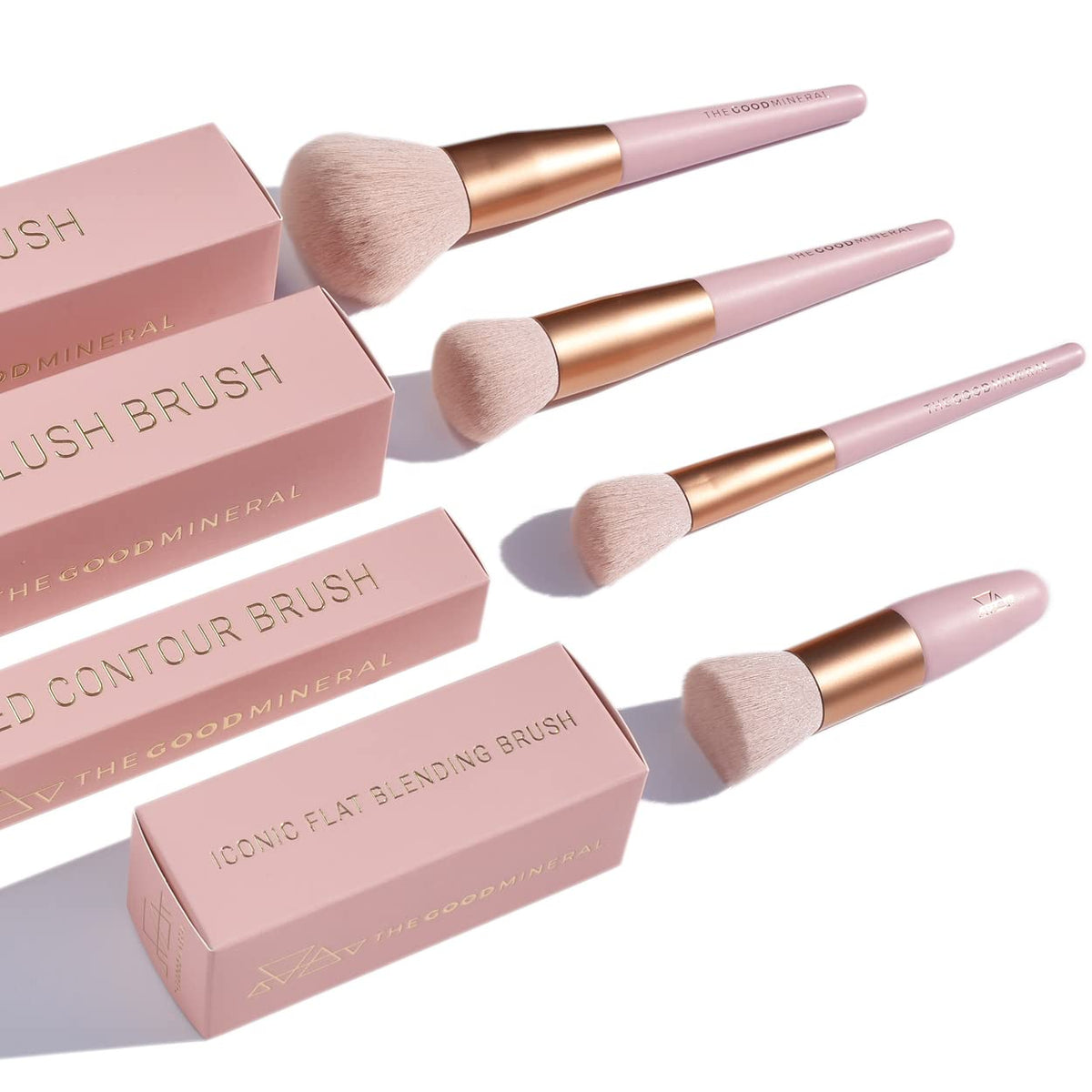 Iconic Flat Blending Brush - The Good Mineral | Best Brush for Loose Powder | Vegan - Maple Wellness Supplements