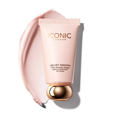 ICONIC LONDON Velvet Smooth Pore-Refining Primer | Whipped, Balmy Primer, Diffuses Pores, Cruelty-Free, Vegan Makeup, 1.01 Fl oz - Maple Wellness Supplements