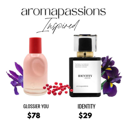IDENTITY | Inspired by GLSSIER YOU | Pheromone Perfume for Men and Women | Extrait De Parfum | Long Lasting Dupe Clone Essential Oils Fragrance | Perfume De Hombre Mujer | (100 ml / 3.4 Fl oz) - Maple Wellness Supplements
