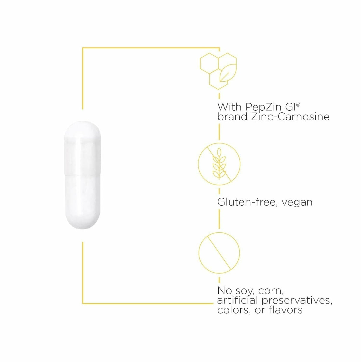 Integrative Therapeutics Zinc-Carnosine - Digestive & Gut Health Support* - GI Tract Support* - Supports Immune Health* - Easy-to-Swallow - Maple Wellness Supplements