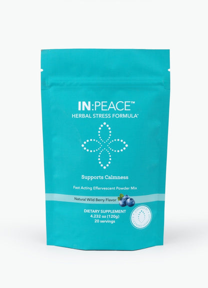 In:TotalWellness IN:Peace Herbal Calming Formula. 20 Serving Pouch, Wild Berry Flavor. 9 Herb Antioxidant + Adaptogen Blend. Clinically Proven Ingredients. Crafted by a Licensed Herbalist - Maple Wellness Supplements