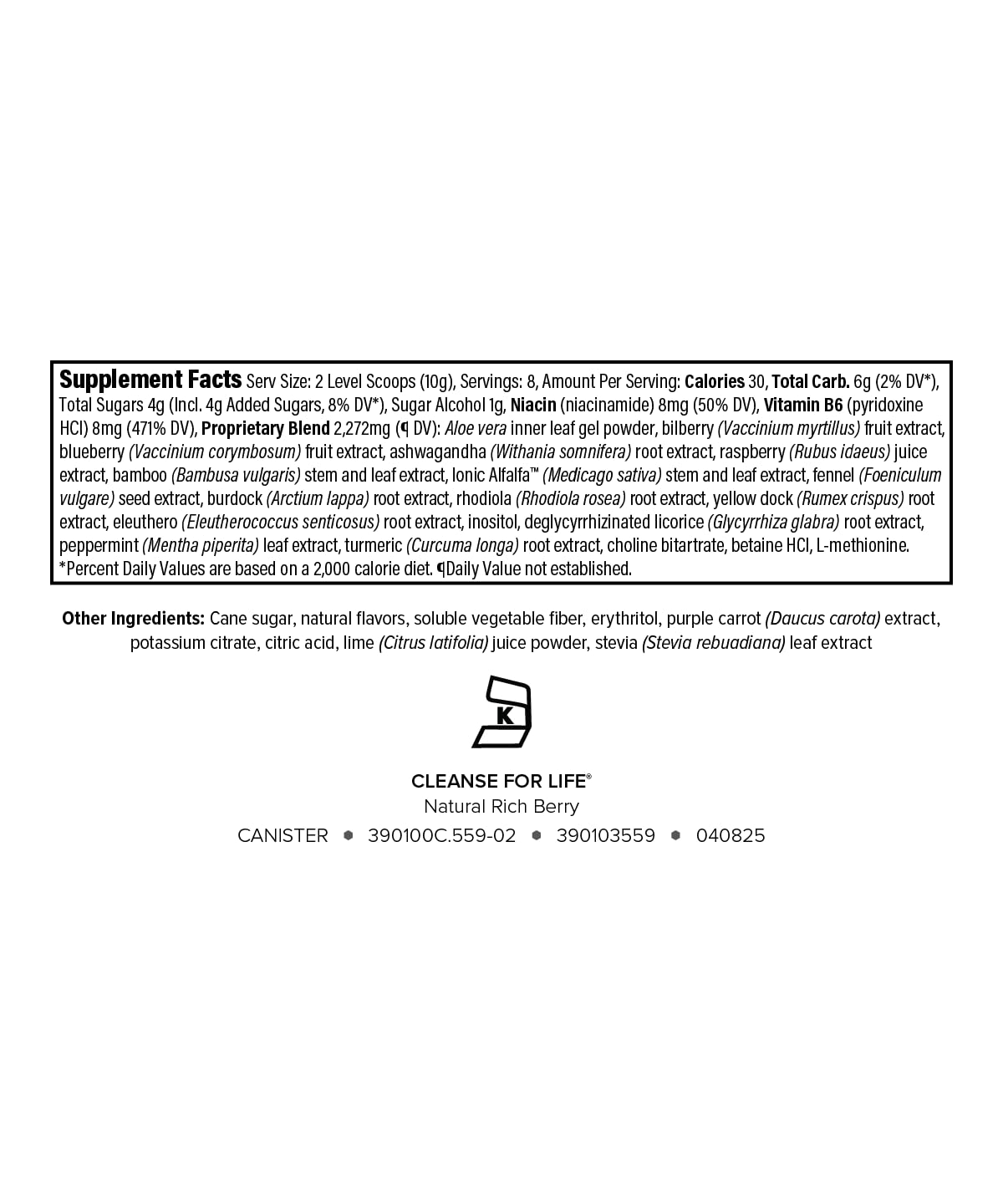 Isagenix Cleanse for Life - Powder Supplement for Cleanse Drink with No Laxatives or Diuretics - Support Metabolism with Vitamin B12 & Niacin - Maple Wellness Supplements
