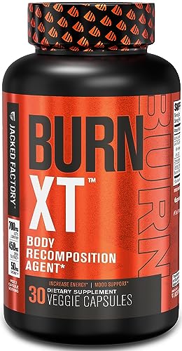 Jacked Factory Burn-XT for Men & Women - Improve Focus & Increase Energy - Premium - Maple Wellness Supplements