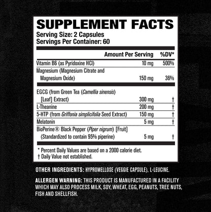 Jacked Factory Lean PM Night Time Body Support and Sleep Aid Supplement - Sleep Sup - Maple Wellness Supplements