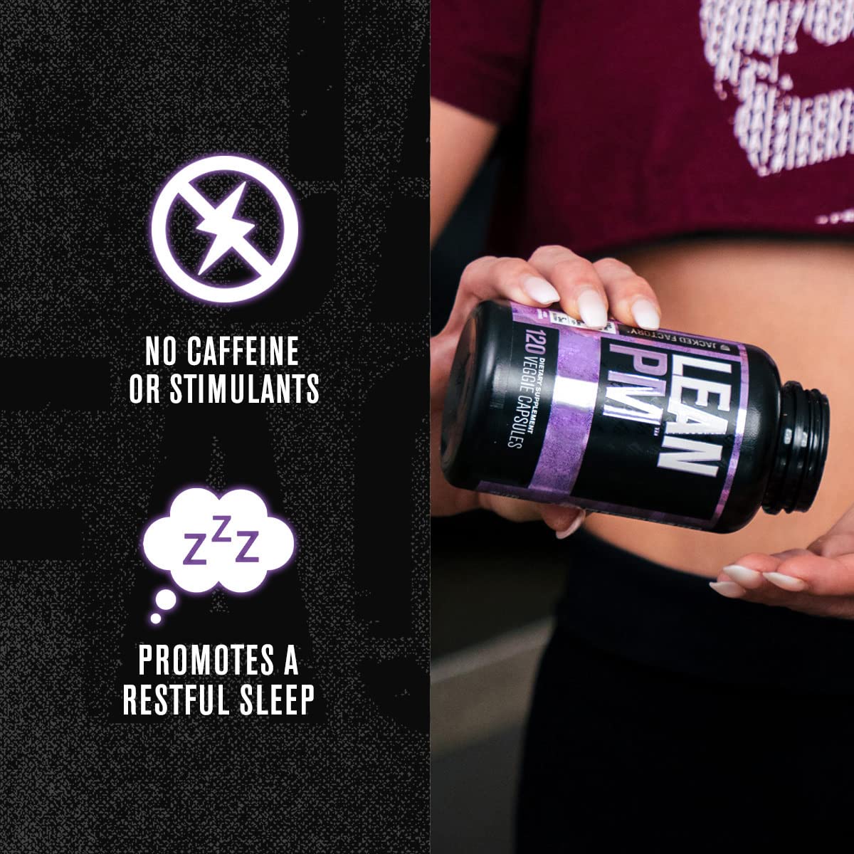 Jacked Factory Lean PM Night Time Body Support and Sleep Aid Supplement - Sleep Sup - Maple Wellness Supplements
