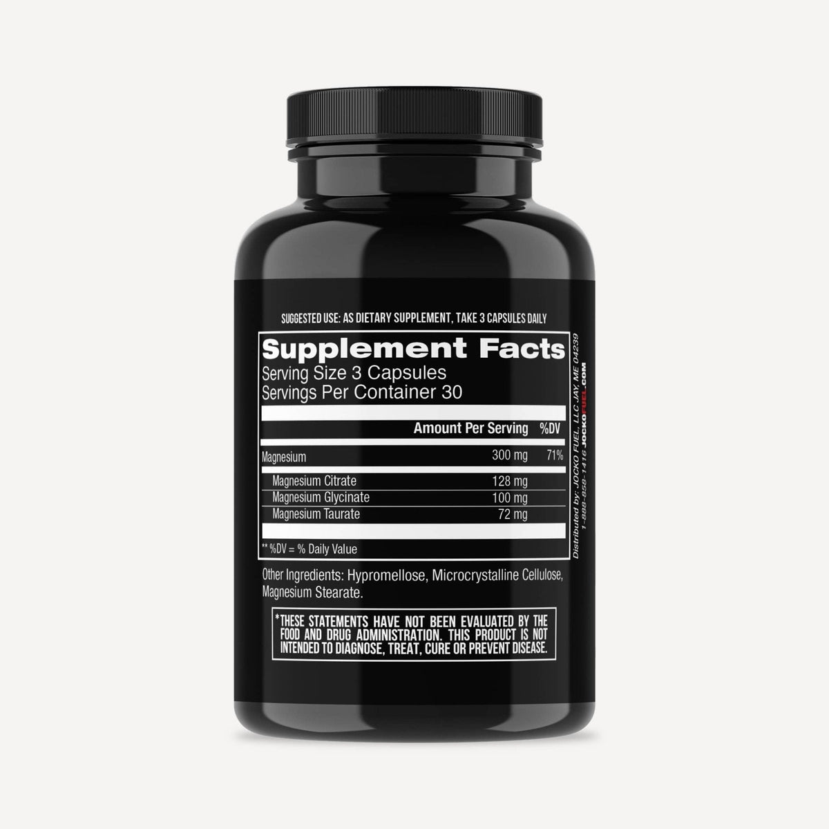 Jocko Fuel Magnesium Complex Supplement - Magnesium Glycinate, Citrate, & Taurate Capsules Dietary Supplement for Muscle Recovery & Relaxation, Heart, Nerve, Bone Support, & Sleep 30-Day Supply - Maple Wellness Supplements