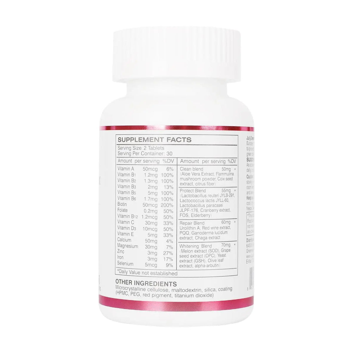 JulyDeer One Daily Tablet Multivitamin for Women - Complete Multimineral with Vitamin A, C, D, E and B-Complex, Zinc & More for Women's Immunity - Maple Wellness Supplements