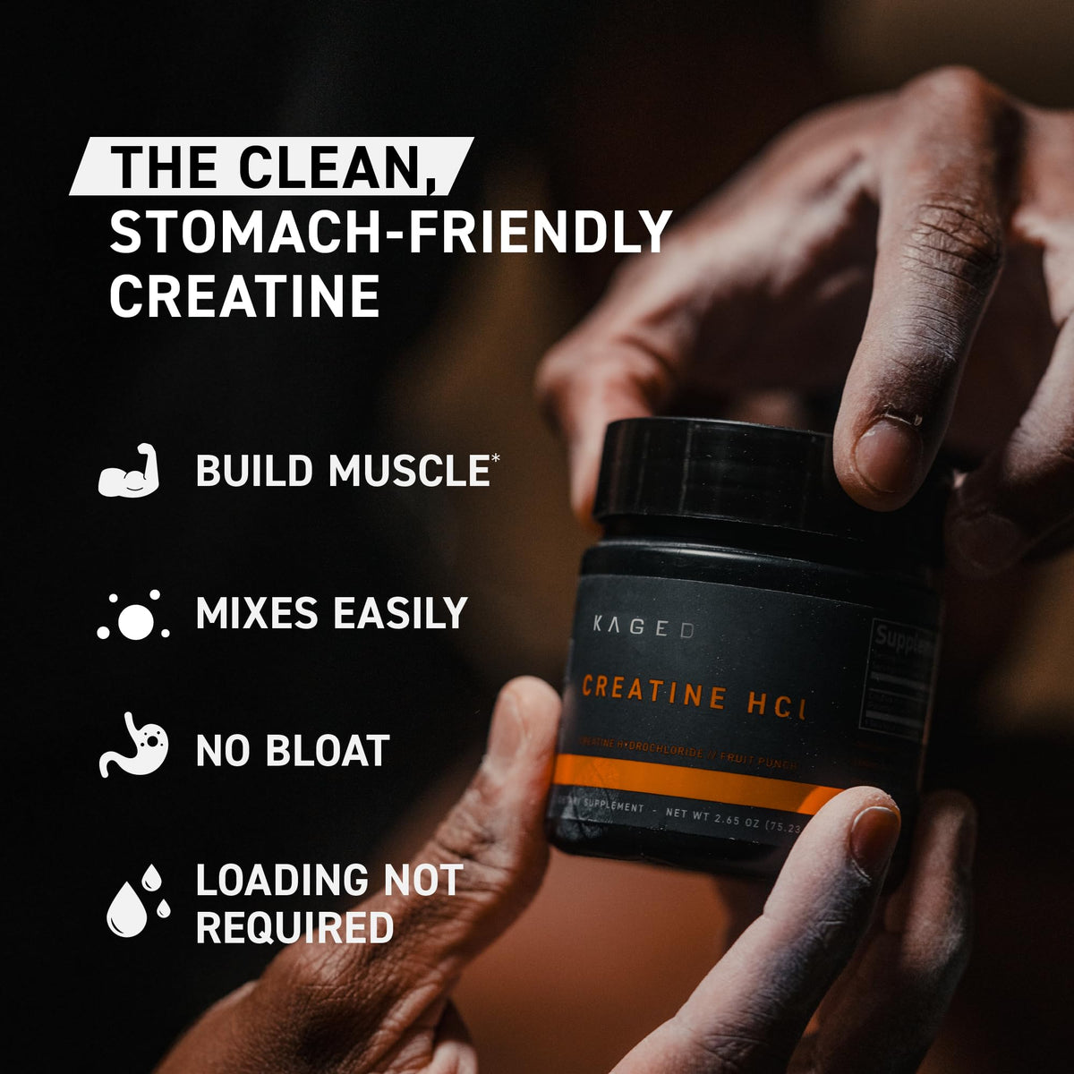 Kaged Creatine HCl Capsules | 7X Concentrated vs Mono | Muscle Building & Recovery | High Absorption | No Bloating | Creatine for Men & Women - Maple Wellness Supplements