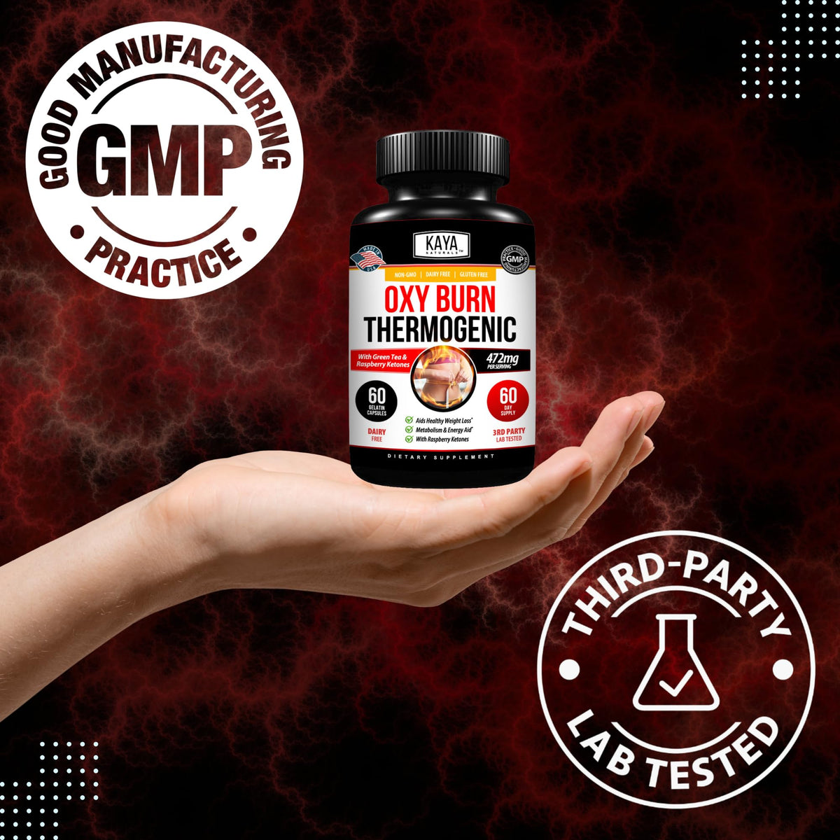Kaya Naturals Supreme Fat Burner - Weight Loss Pills Women & Men - Appetite Suppressant Supplement - Powerful Thermogenic Diet Pills - Maple Wellness Supplements