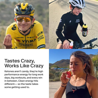 Ketone-IQ Ketone Energy Shots - 100mg Green Tea Caffeine, 5g Exogenous Ketones, and B Vitamins - 24 On The Go Caffeine Shots - Fast Acting Energy Drink (Green Apple) - Maple Wellness Supplements