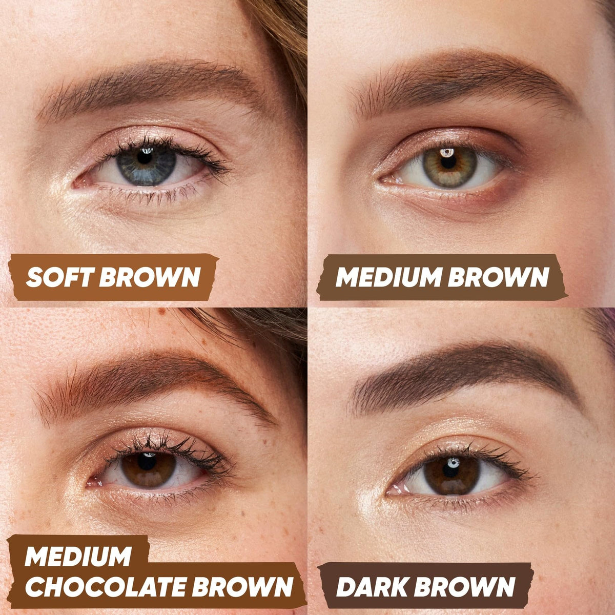 Kosas Brow Pop Eyebrow Pencil – Brow Pencil with Spoolie, Medium Brown - Maple Wellness Supplements