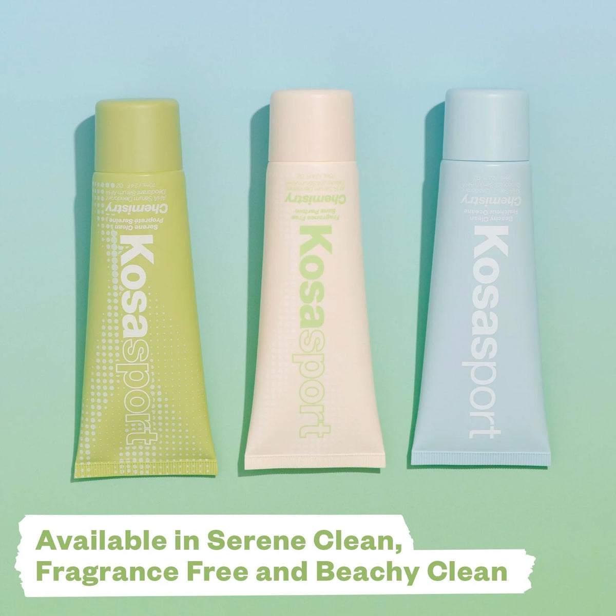 Kosas Chemistry Deodorant - Aluminium and Baking Soda Free + BO-Fighting AHA Serum that Exfoliates, Softens, and Nourishes the Skin, (Serene Clean) - Maple Wellness Supplements
