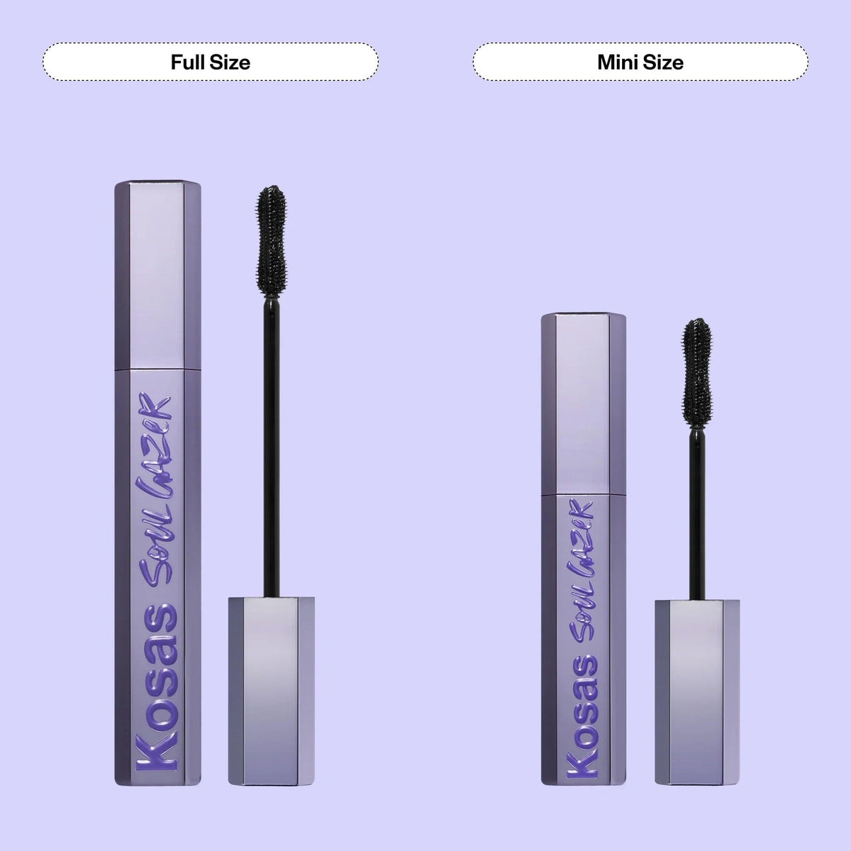 Kosas Soulgazer Lengthening + Lifting Peptide Mascara – Smudge-Proof, Clump-Free Mascara + Lash Serum 2-in-1 for Long, Defined Lashes – Curvilinear Molded Brush, Vegan, Sensitive-Eye Safe - Maple Wellness Supplements