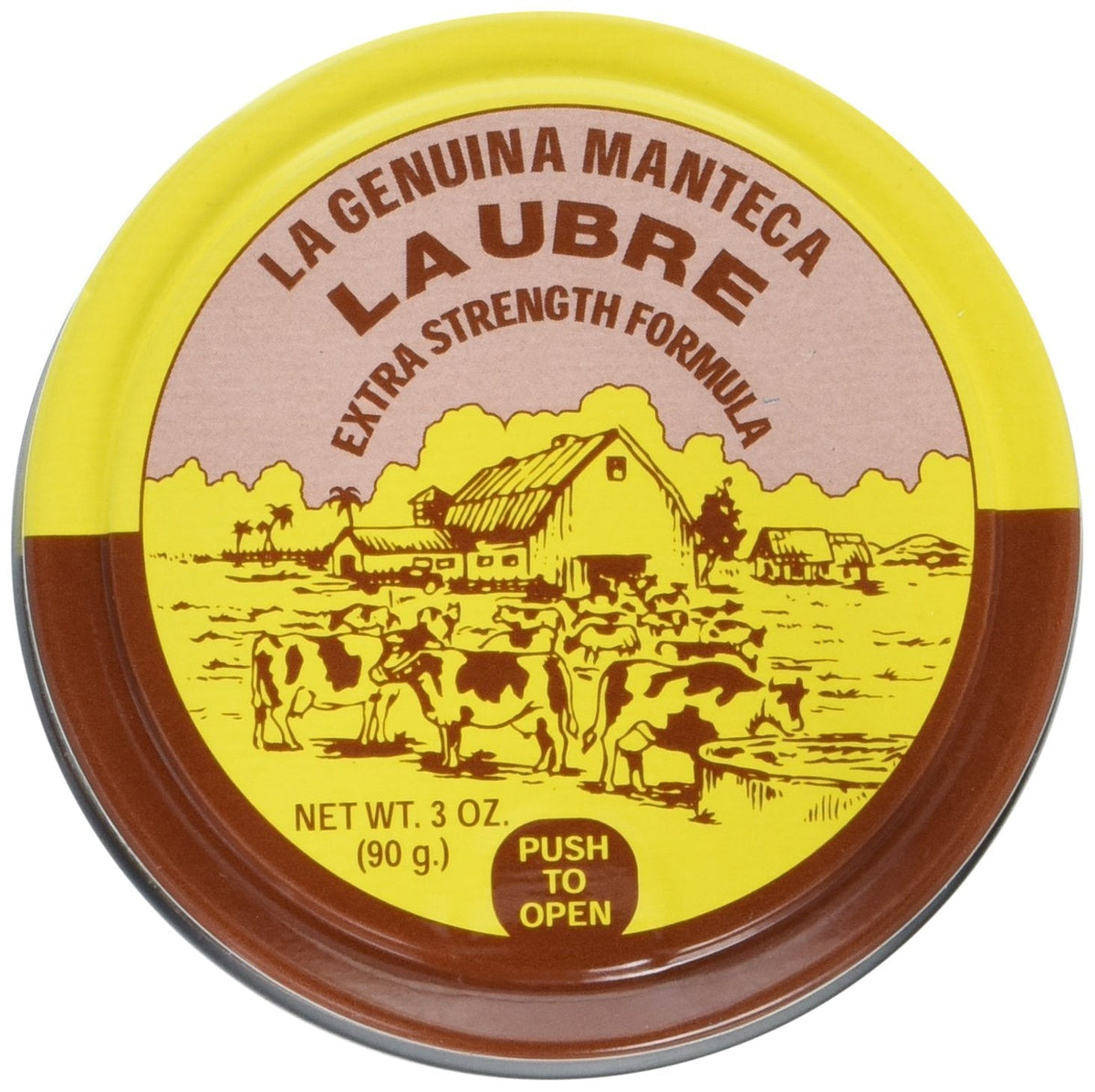 La Genuina Manteca Ubre Tin/Lata 3 Oz. (90g.) Extra Strength Formula - Maple Wellness Supplements