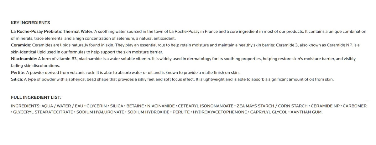 La Roche-Posay Toleriane Double Repair Matte Face Moisturizer, Daily Moisturizer For Oily Skin - Maple Wellness Supplements