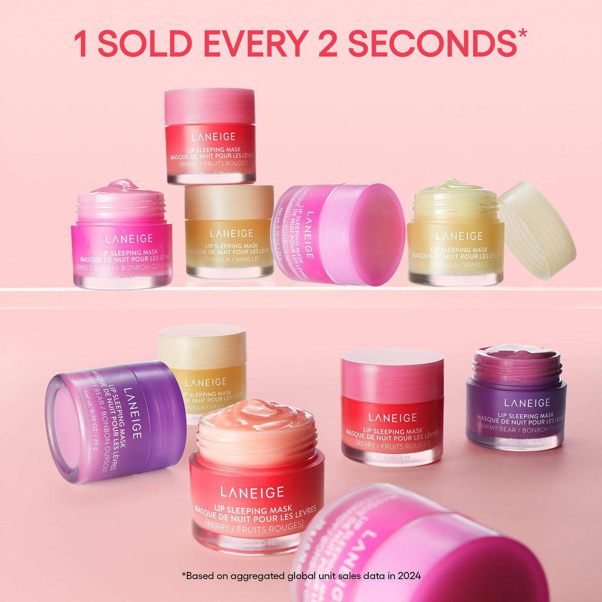 LANEIGE Lip Sleeping Mask, Berry: Nourishing Overnight Lip Treatment with Vitamin C, Shea & Murumuru Butter - Maple Wellness Supplements