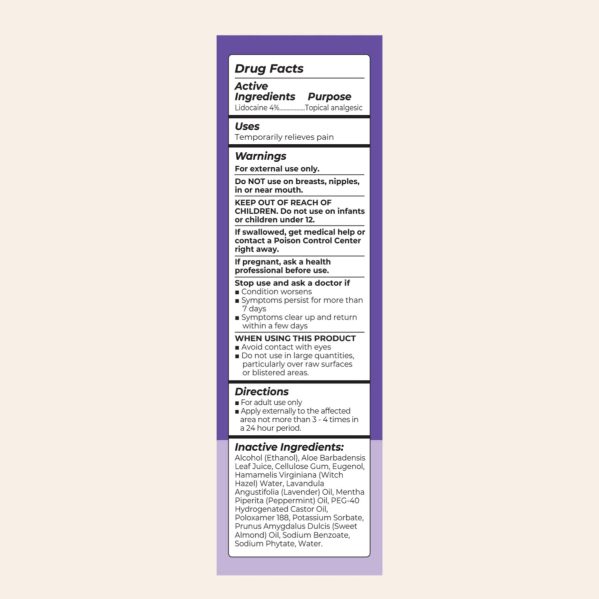 Lansinoh 4% Lidocaine Perineal Spray, Pain Relief for Postpartum Care, 3.5 Ounces - Maple Wellness Supplements
