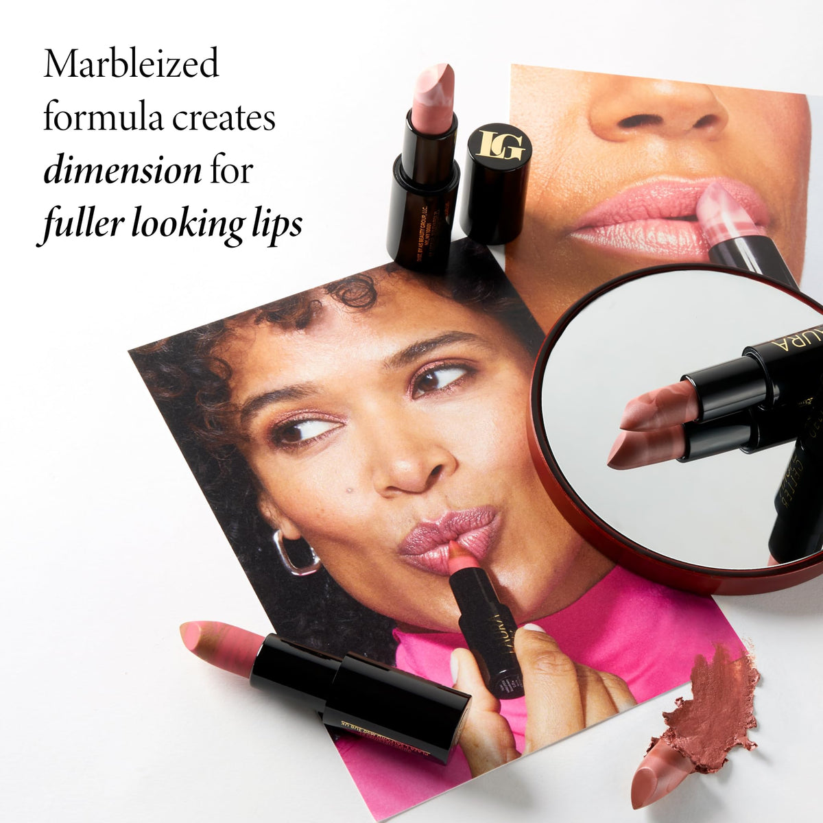 LAURA GELLER NEW YORK Italian Marble Sheer Lipstick - Berry Vanilla - Hydrating & Lightweight - Vitamin E & Caster Seed Oil - Cream Finish - Maple Wellness Supplements