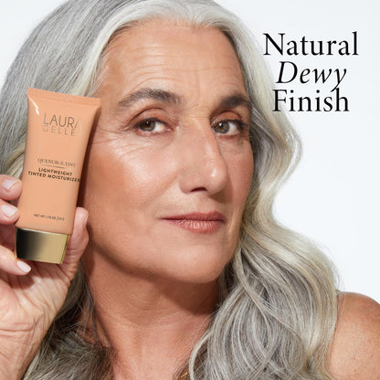 LAURA GELLER NEW YORK Quench-n-Tint Tinted Moisturizer - Sheer to Light Buildable Coverage - Natural Glow Finish - Lightweight Formula with Hyaluronic Acid, 04 Medium - Maple Wellness Supplements