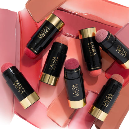 LAURA GELLER NEW YORK Serum Blush Tint, Lightweight Liquid Blush for Cheeks, Weightless Watercolor Sheer Finish, Practical Pink - Maple Wellness Supplements
