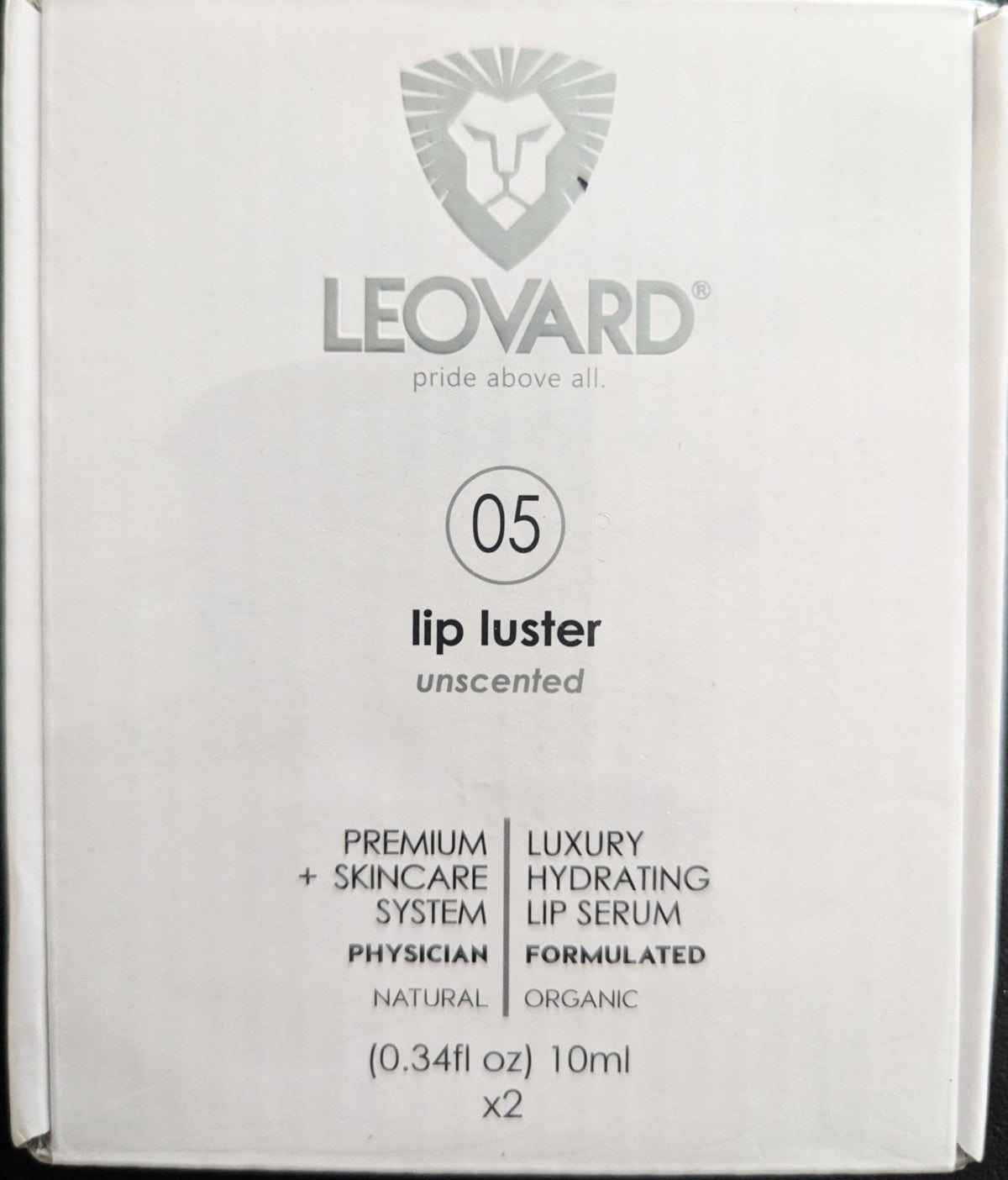 Leovard Lip Luster Hyaluronic Acid Lip Balm Hydrating Lip Serum - Organic Natural Lip Hydrating Treatment, Moisturizing Lip Serum - Maple Wellness Supplements