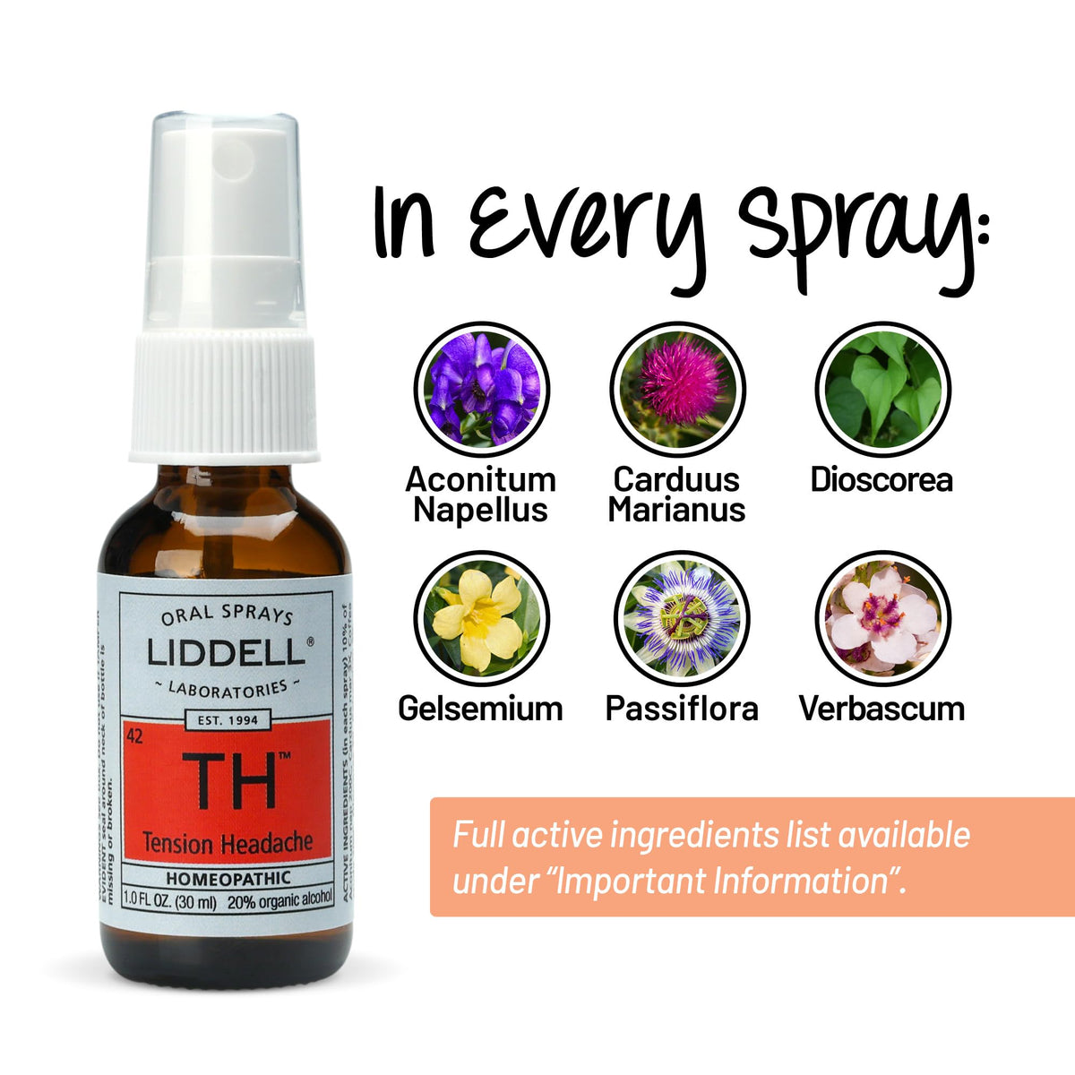 Liddell Homeopathic Tension Headache, 1 Ounce - Maple Wellness Supplements