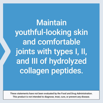 Life Extension Collagen Peptides for Skin & Joints, Collagen Types I, II & III in an Easy-Mix Powder, Gluten Free, Non-GMO, net Weight 343 Grams - Maple Wellness Supplements