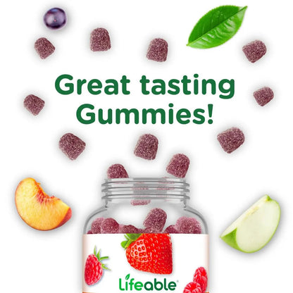Lifeable Sugar Free Multivitamin for Men Gummies | with Iron and 18 Essential Vitamins and Minerals | Sugar Free Vitamins | 90 Gummies - Maple Wellness Supplements