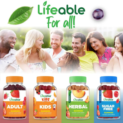 Lifeable Sugar Free Multivitamin for Men Gummies | with Iron and 18 Essential Vitamins and Minerals | Sugar Free Vitamins | 90 Gummies - Maple Wellness Supplements