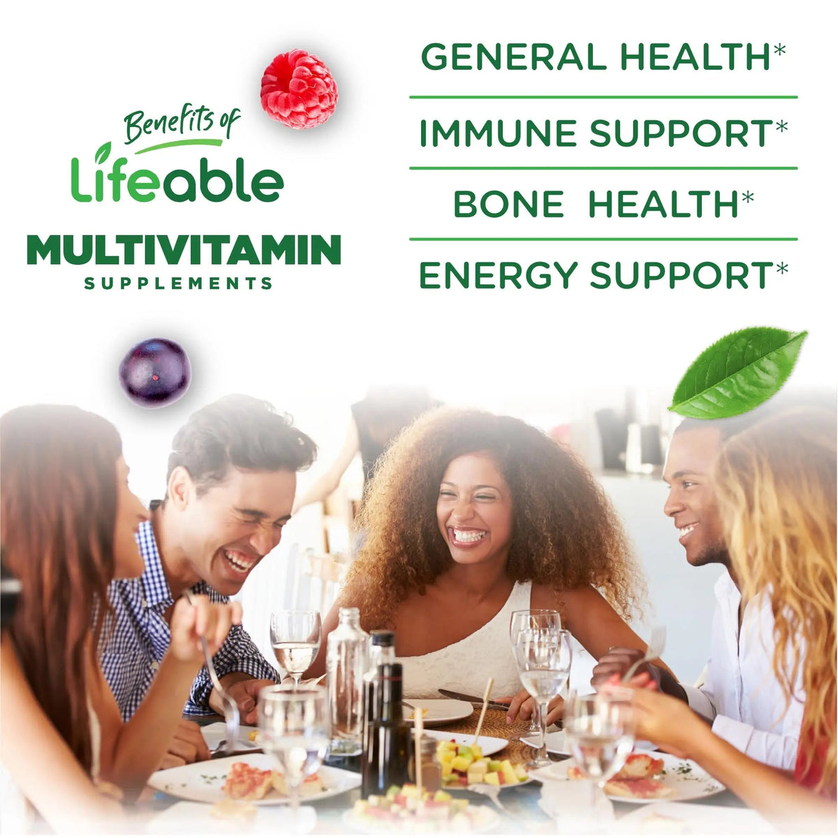 Lifeable Sugar Free Multivitamin for Men Gummies | with Iron and 18 Essential Vitamins and Minerals | Sugar Free Vitamins | 90 Gummies - Maple Wellness Supplements