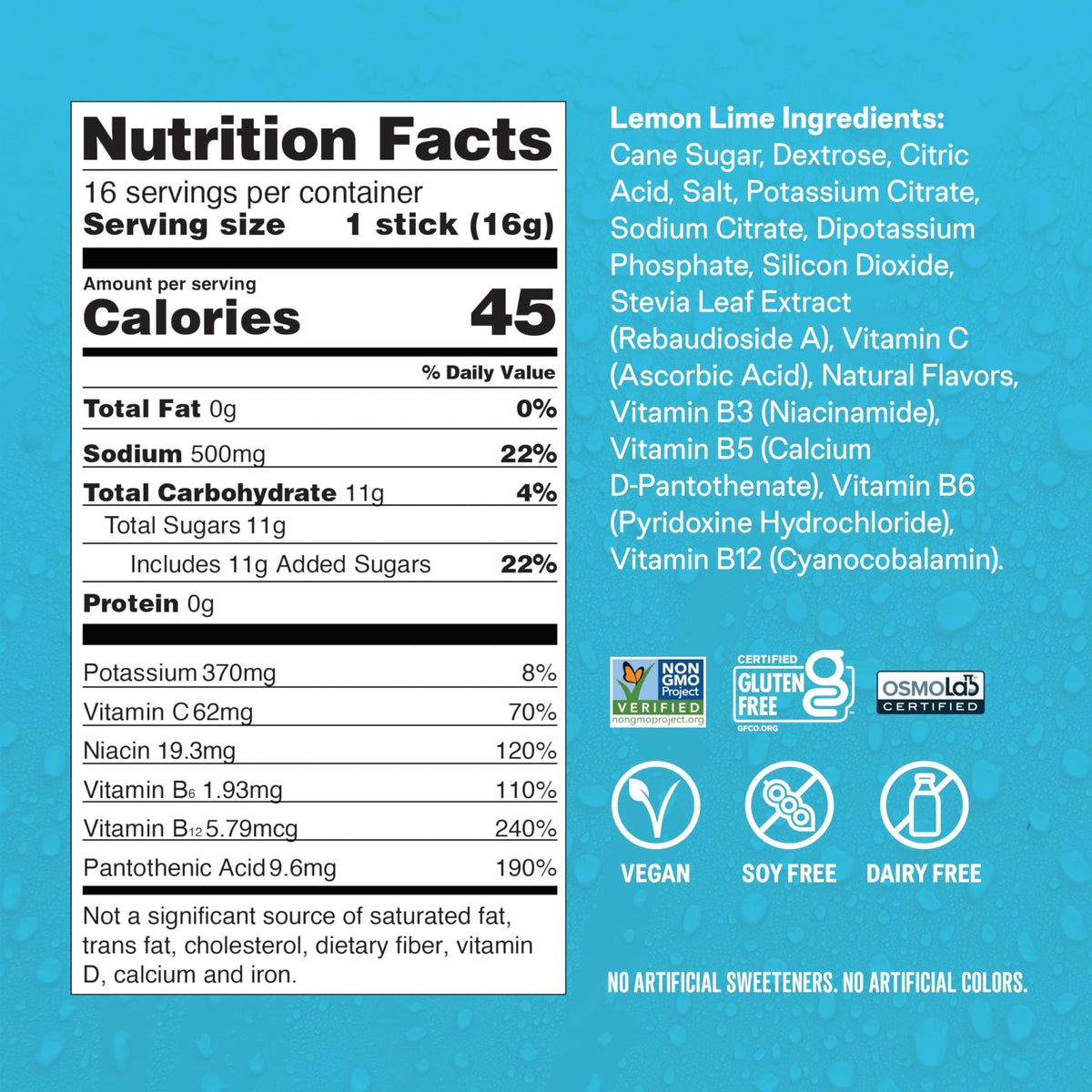 Liquid I.V.® Hydration Multiplier - Lemon Lime | Electrolyte Powder Drink Mix | 3 Pack (48 Servings) - Maple Wellness Supplements