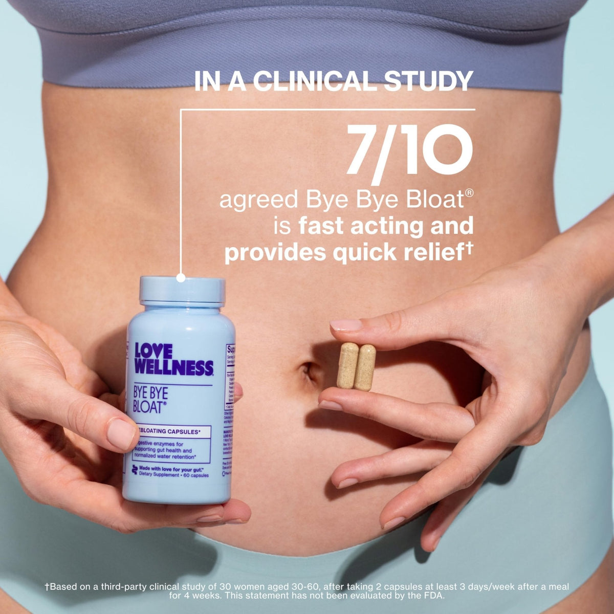 Love Wellness Bye Bye Bloat | Digestive Enzymes for Fast Acting Bloating Relief for Women | Helps Reduce Water Retention & Gas Relief | Supports Digestive Health with Fenugreek & Dandelion | 60 Count - Maple Wellness Supplements
