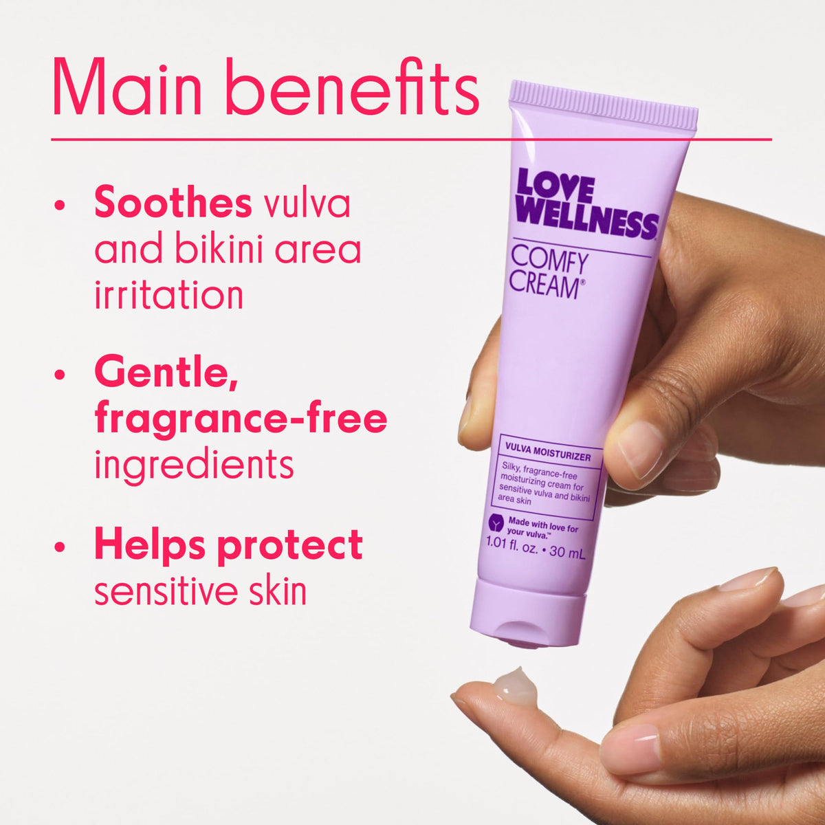 Love Wellness Comfy Cream Vulva & Vaginal Moisturizer - 1.01 oz - Maple Wellness Supplements