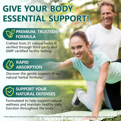 LTQXGT Lymphatic Support Supplement 60 Softgels– Advanced Botanical Complex with Echinacea, Dandelion & Elderberry – Antioxidant-Rich Daily Wellness Formula - Maple Wellness Supplements