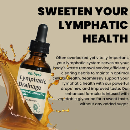 Lymphatic Drainage Drops, 2000mg Herbal Blend with Elderberry & Echinacea Dandelion，– Supports Lymphatic Drainage, Immune System & Detox 2 fl oz (2pcs) - Maple Wellness Supplements