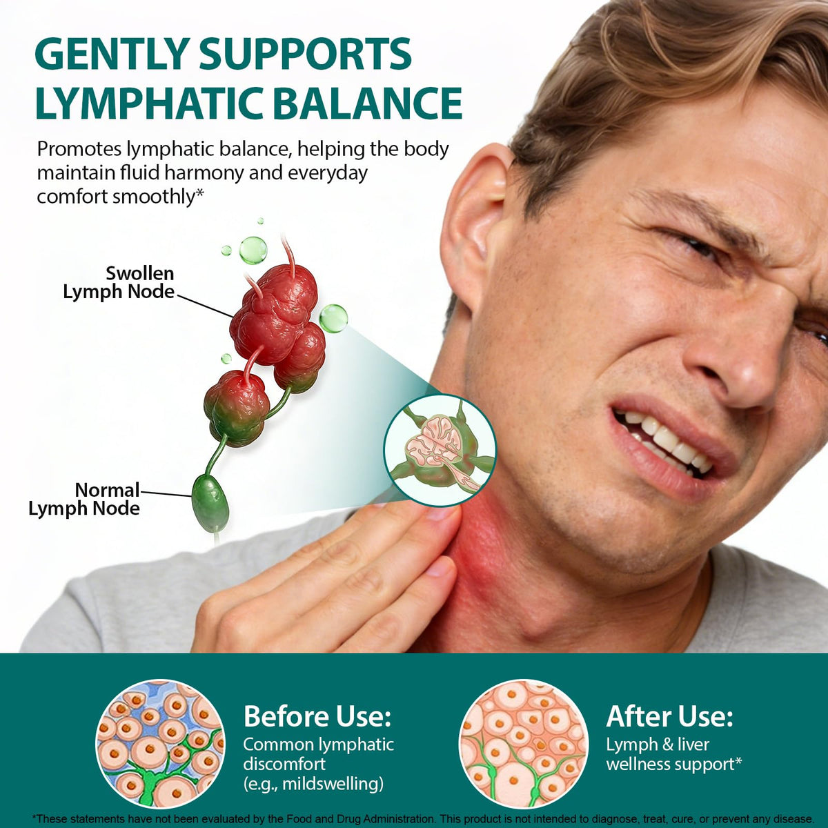 Lymphatic Drainage Drops, Natural Lymph Cleanse & Immune Support Supplement with Echinacea, Dandelion, Elderberry, Cleavers, Astragalus & Burdock, 2 FL OZ (1) - Maple Wellness Supplements