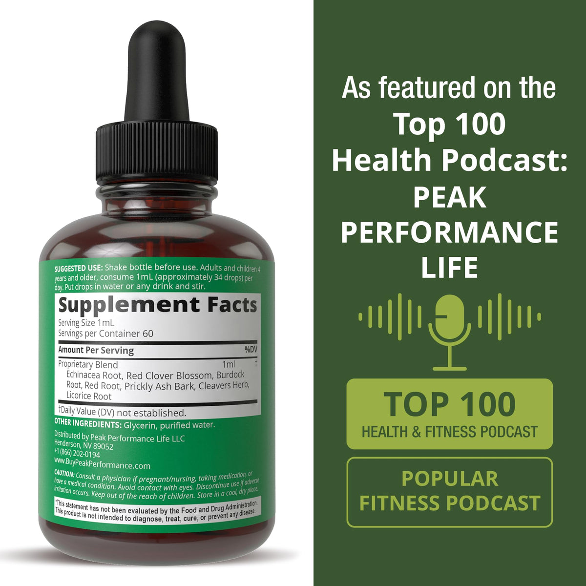 Lymphatic Drainage Drops. Sugar Free 7-in-1 Lymph Detox and Cleanse Support. Vegan Supplement with Echinacea, Red Clover Blossom, Burdock Root, Cleavers Herb, Licorice Root, and More! - Maple Wellness Supplements