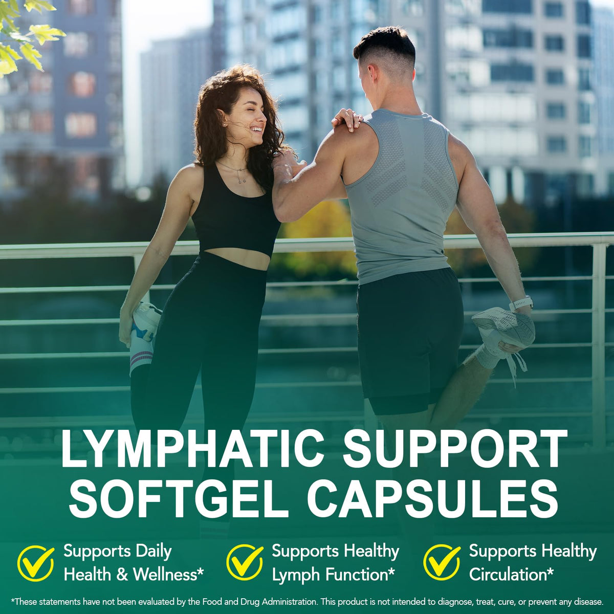 Lymphatic Drainage Supplements, Lymphatic Support Softgels for Immune Health, Plant-Based Formula with Echinacea, Burdock Root, Elderberry, Bromelain, Turmeric, 240 Softgels - Maple Wellness Supplements
