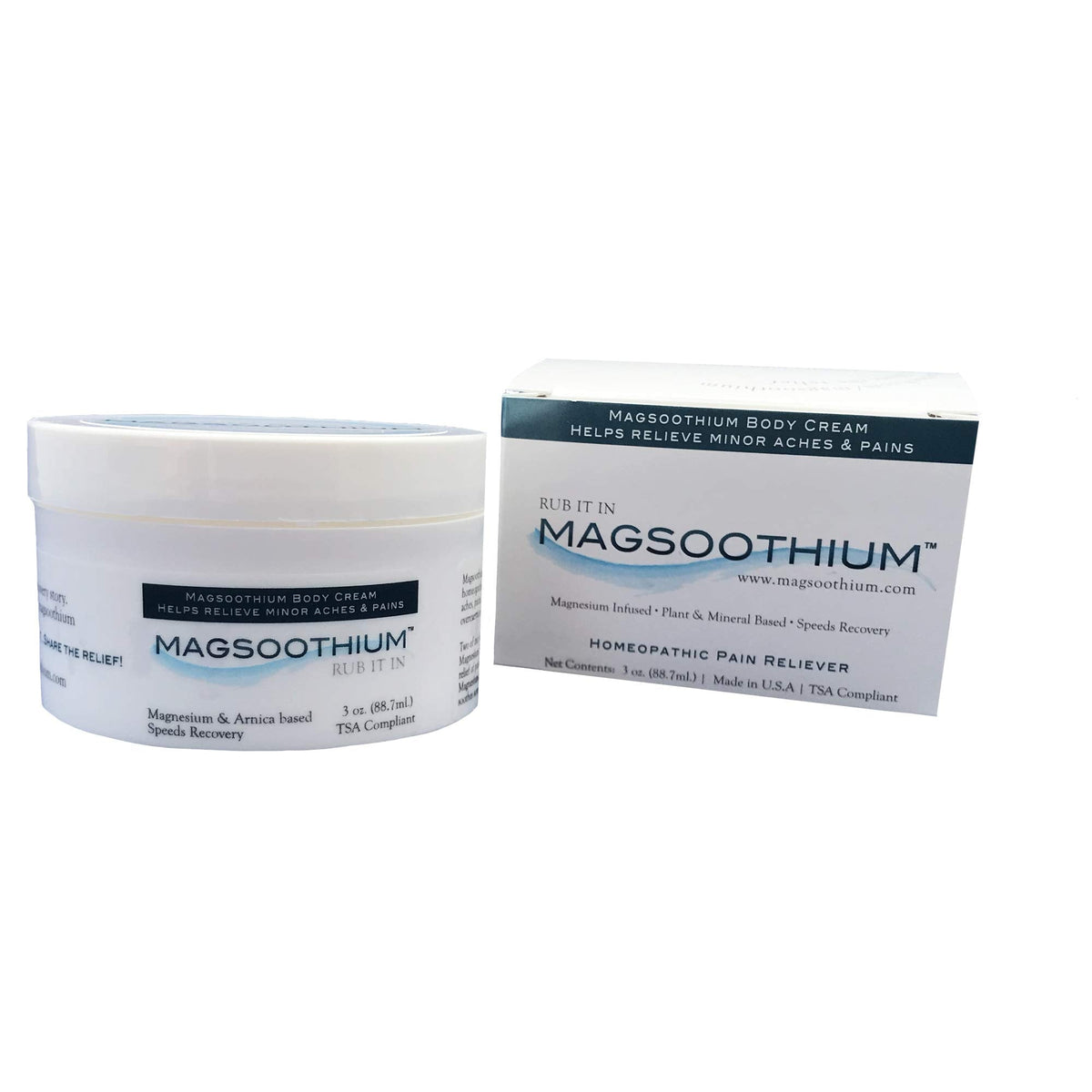 Magsoothium Original Recovery Balm- Magnesium Sulfate/Arnica Recovery Balm - Maple Wellness Supplements