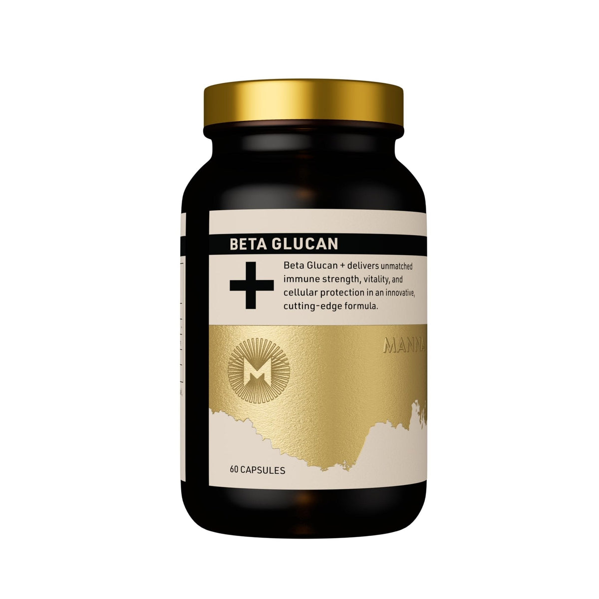 Manna Beta Glucan+ Capsules | 1000mg Beta Glucan Complex | Reishi Mushroom & Oats | Supplement for Immune Support, Heart Health, Cellular Renewal & Antioxidant Protection | 60 Count - Maple Wellness Supplements