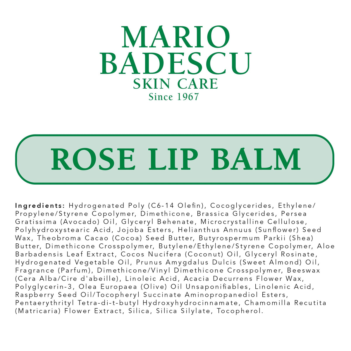 Mario Badescu Moisturizing Rose Lip Balm for Dry Cracked Lips, Infused with Coconut Oil and Shea Butter - Maple Wellness Supplements