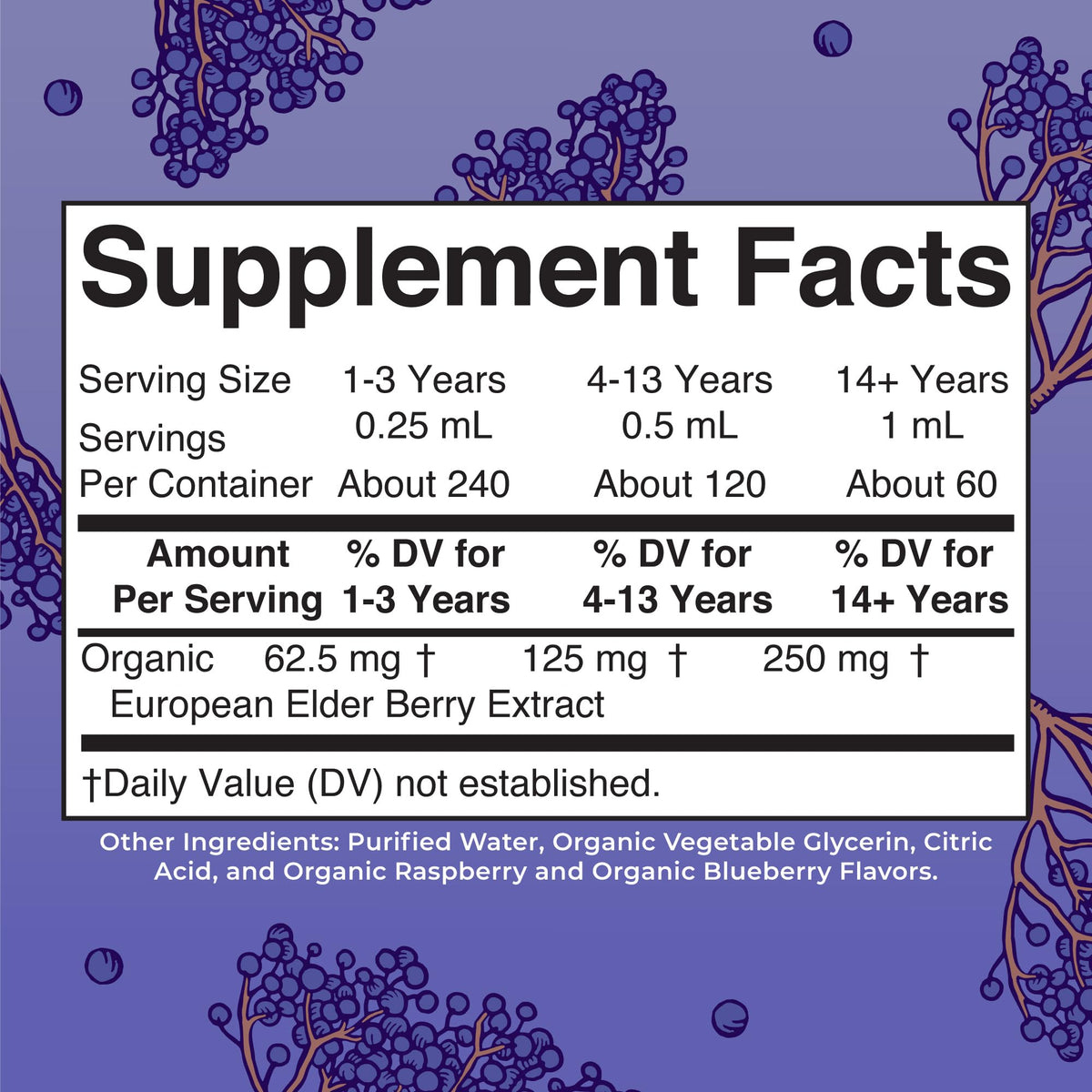 MaryRuth Organics Elderberry Syrup Extra Strength, USDA Organic Elderberry, Sugar Free Adults & Kids Immune Support Supplement for Ages 1+, Clean Label Project Verified®, Vegan, Gluten Free, 2 Fl Oz - Maple Wellness Supplements