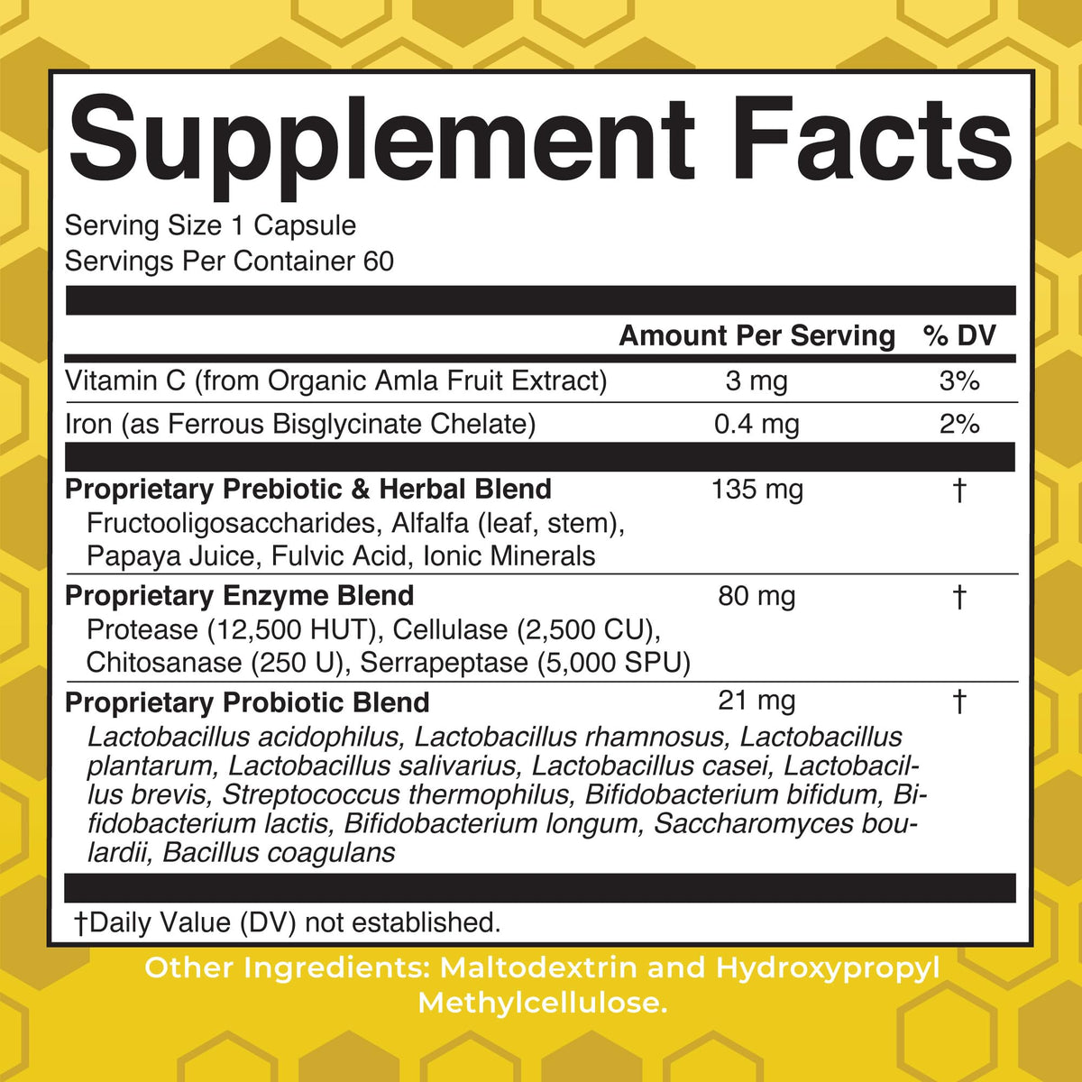 MaryRuth Organics Gut Flora Health+ Enzymes | Up to 2 Month Supply | Prebiotic Probiotic Digestive Enzymes Blend for Healthy Gut Biome & Digestive Support | Gastrointestinal Health | 60 Capsules - Maple Wellness Supplements