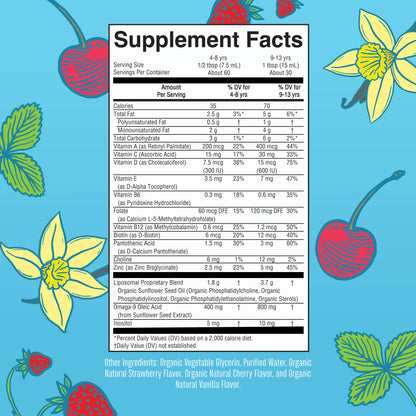 MaryRuth Organics Kids Multivitamin Liposomal | Vegan, Sugar-Free Vitamins for Kids | Ages 4+ | 2 Month Supply | 15.22 Fl Oz - Maple Wellness Supplements