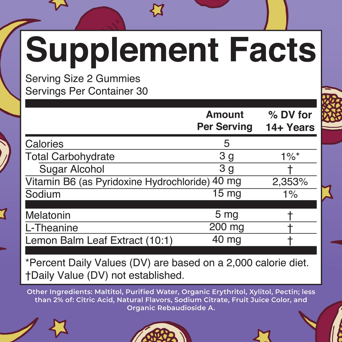 MaryRuth Organics Melatonin 5mg Sleep Gummy with L-Theanine | Lemon Balm | Vitamin B6 | Sugar-Free | Relaxation | Vegan | Non-GMO | Gluten Free | 60 Count - Maple Wellness Supplements