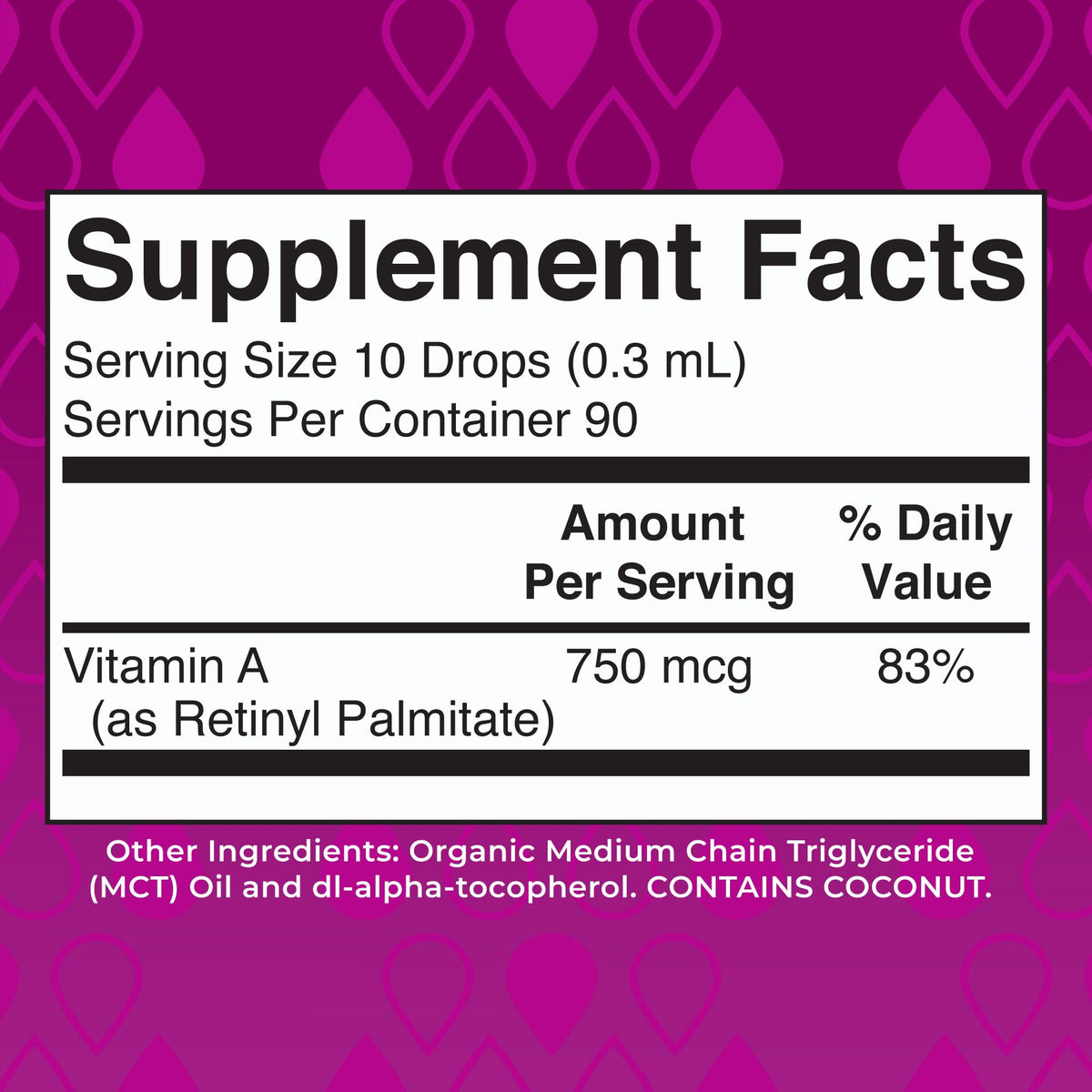 MaryRuth Organics USDA Organic Vitamin A Liquid Drops | 3 Month Supply | Bone Health for Ages 14+ | Essential Vitamin | 750mcg per Serving | Sugar Free | Vegan | Non-GMO | Gluten Free | 1oz - Maple Wellness Supplements